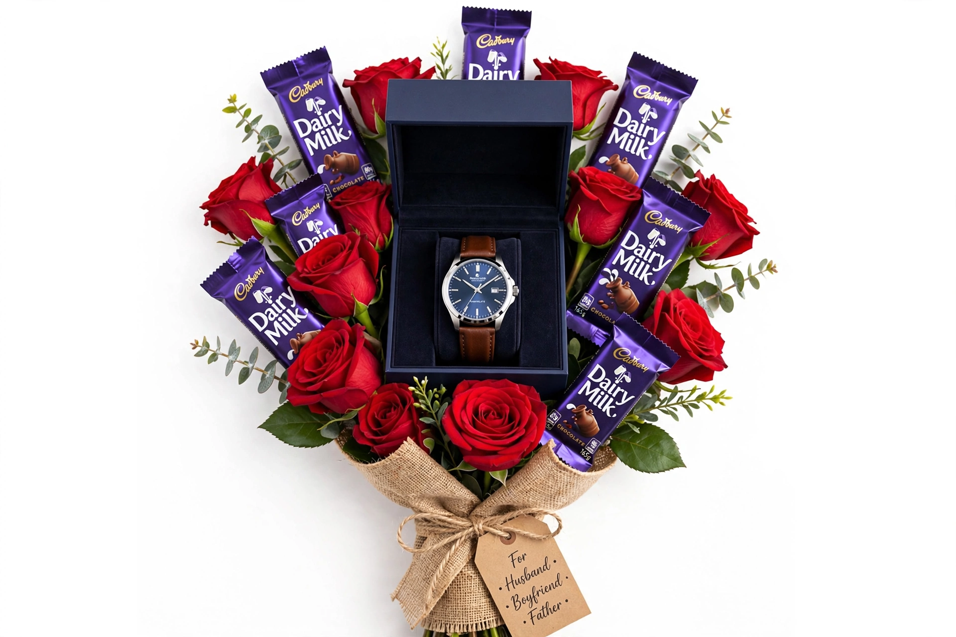 Custom Wrist Watch Box Bouquet