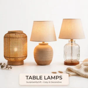 Minimal Ceramic Table Lamp - Warm Light